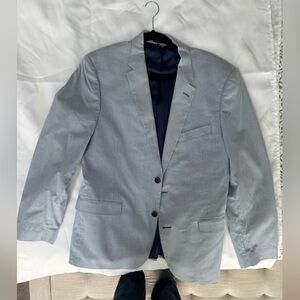 Tommy Hilfiger Slim Fit Blazer Men’s 42 Navy Micro-Check Sport Coat